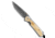 Chris Reeve Knives Small Sebenza 31 Folding Knife, 2.94in, Damascus, Drop Point Blade, Wood, Wood Handle, Box Elder Boomerang Damascus, Wood/Black, 6.875 inch, BHQ-121931