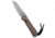Chris Reeve Knives Small Sebenza 31 Folding Knife, 2.94in, CPM MagnaCut, Sheepsfoot Blade, Micarta, Titanium, Brown Handle, Natural, Brown/Gray, 6.90 inch, BHQ-146039