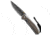 Chris Reeve Knives Small Sebenza 31 Folding Knife, 2.94in, Damascus, Drop Point Blade, Wood, Brown Handle, Bog Oak, Boomerang Damascus, Brown/Black, 6.875 inch, BHQ-118844