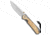 Chris Reeve Knives Small Sebenza 31 Folding Knife, 2.94in, CPM S45VN, Drop Point Blade, Wood, Wood Handle, Box Elder Double Lug, Wood/Gray, 6.875 inch, BHQ-98999