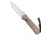 Chris Reeve Knives Small Sebenza 31 Folding Knife, 2.94in, CPM S35VN, Drop Point Blade, Micarta, Tan Handle, Dbl Lug, Tan/Gray, 6.875 inch, BHQ-110659