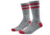 Chrome Industries Merino Crew Socks 4FB5FE33, Grey Red Stripe, SM / MD, AC-236-GRSP-NA-SM/MD