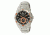 Chronotech Active 7922  Watch - Stainless Steel, Orange Markers, Chrome Band, Black Face Ct.7922am/32m