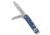 Chuck Gedraitis Knives Magic Automatic Folding Knife, 3.20in, Nitro V Steel, Clip Point, Wharncliffe Blade, Blue Handle, Blue/Gray, 7.18 inch, BHQ-218911