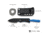 CIVIVI Baby Banter Fixed Blade Knife, 2.39 in, Nitro-V Steel Black Stonewashed Blade, Drop Point Blade, G10 Black/Blue Handle, C23045-1