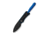 CIVIVI Baby Banter Fixed Blade Knife, 2.39 in, Nitro-V Steel Black Stonewashed Blade, Drop Point Blade, G10 Black/Blue Handle, C23045-1