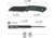 CIVIVI Buster Fg Thumb Stud &amp; Superlock Knife Green Canvas Micarta Handle 4.2inch Black Stonewashed Nitro-v Blade - C24052-3