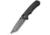 CIVIVI Button Lock Brazen Flipper &amp; Thumb Stud Knife Twill Carbon Fiber Overlay On Black G10 Handle 3.46inch Damascus Blade