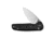CIVIVI Mini Shakan Flipper &amp; Thumb Stud &amp; Button Lock Knife Ripple Patterned Black Aluminum Handle 2.48inch Satin Finished Nitro-v Blade