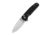 CIVIVI Mini Shakan Flipper &amp; Thumb Stud &amp; Button Lock Knife Ripple Patterned Black Aluminum Handle 2.48inch Satin Finished Nitro-v Blade