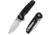 CIVIVI Mini Shakan Folding Knife, 2.48 in, Nitro V Steel, Drop Point Blade, Black Aluminum Handle, C20052F-1