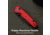 CIVIVI Mini Shakan Flipper &amp; Thumb Stud &amp; Button Lock Knife Ripple Patterned Red Aluminum Handle 2.48inch Black Stonewashed Nitro-v Blade
