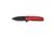 CIVIVI Mini Shakan Flipper &amp; Thumb Stud &amp; Button Lock Knife Ripple Patterned Red Aluminum Handle 2.48inch Black Stonewashed Nitro-v Blade