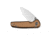 CIVIVI Mini Shakan Flipper &amp; Thumb Stud &amp; Button Lock Knife Ripple Patterned Coyote Brown Aluminum Handle 2.48inch Satin Finished Nitro-v Blade