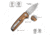 CIVIVI Mini Shakan Flipper &amp; Thumb Stud &amp; Button Lock Knife Ripple Patterned Coyote Brown Aluminum Handle 2.48inch Satin Finished Nitro-v Blade