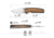 CIVIVI Mini Shakan Flipper &amp; Thumb Stud &amp; Button Lock Knife Ripple Patterned Coyote Brown Aluminum Handle 2.48inch Satin Finished Nitro-v Blade
