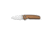CIVIVI Mini Shakan Flipper &amp; Thumb Stud &amp; Button Lock Knife Ripple Patterned Coyote Brown Aluminum Handle 2.48inch Satin Finished Nitro-v Blade