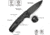 CIVIVI Sentinel Strike Ii Flipper &amp; Thumb Stud &amp; Button Lock Knife Black Aluminum Handle With Black Frn Integral Spacer