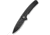 CIVIVI Sentinel Strike Ii Flipper &amp; Thumb Stud &amp; Button Lock Knife Black Aluminum Handle With Black Frn Integral Spacer