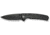 CIVIVI Sentinel Strike Ii Flipper &amp; Thumb Stud &amp; Button Lock Knife Black Aluminum Handle With Black Frn Integral Spacer