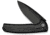 CIVIVI Sentinel Strike II Folding Knife, 3.7in, Nitro-V Steel, Drop Point Blade, Black Aluminum Handle, C22025D-1