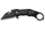 CIVIVI Amaroq Flipper &amp; Thumb Stud &amp; Button Lock Knife Black Aluminum Handle 2.11inch Black Stonewashed Nitro-v Blade