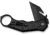CIVIVI Amaroq Flipper &amp; Thumb Stud &amp; Button Lock Knife Black Aluminum Handle 2.11inch Black Stonewashed Nitro-v Blade
