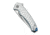 CIVIVI Voidflare Flipper Knife Greyish White Resin Handle With Scale Pattern 2.92inch Satin Finished 14c28n Blade