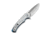 CIVIVI Voidflare Flipper Knife Greyish White Resin Handle With Scale Pattern 2.92inch Satin Finished 14c28n Blade