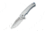 CIVIVI Voidflare Flipper Knife Greyish White Resin Handle With Scale Pattern 2.92inch Satin Finished 14c28n Blade
