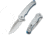 CIVIVI Voidflare Flipper Knife Greyish White Resin Handle With Scale Pattern 2.92inch Satin Finished 14c28n Blade