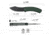 CIVIVI Outlaw Muk Flipper &amp; Button Lock Knife Teal Green G10 Handle 3.47inch Black Stonewashed 14c28n Blade