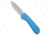 Civivi CIVIVI Elementum II Button Lock Knife Diamond Patterned Blue Al 3" Satin, Blue, Nitro-V, adult, BHQ-210534