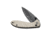 CIVIVI Faeger Flipper &amp; Thumb Stud &amp; Button Lock Knife Milled Ivory G10 Handle