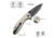 CIVIVI Faeger Flipper &amp; Thumb Stud &amp; Button Lock Knife Milled Ivory G10 Handle