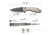 CIVIVI Faeger Flipper &amp; Thumb Stud &amp; Button Lock Knife Milled Ivory G10 Handle