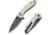 CIVIVI Faeger Flipper &amp; Thumb Stud &amp; Button Lock Knife Milled Ivory G10 Handle