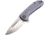 CIVIVI Durus Linerlock Gray G10 Folding Knife, 3in Satin D2 Tool Steel Blade, Gray G10, C906A