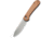 CIVIVI Elementum Folding Knife, 3.47in, Carbon Steel, Micarta Handle, Brown/Gray, C2103D