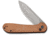 CIVIVI Elementum Folding Knife, 3.47in, Carbon Steel, Micarta Handle, Brown/Gray, C2103D