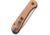 CIVIVI Elementum Folding Knife, 3.47in, Carbon Steel, Micarta Handle, Brown/Gray, C2103D