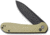 CIVIVI Elementum Folding Knife, 3.47in, Carbon Steel, Micarta Handle, Olive/Black, C2103B