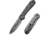 CIVIVI Elementum Folding Knife, 3.47in, Damascus Blade, Carbon Fiber/Steel Handle, Marble/Black, C2103DS3