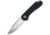 CIVIVI Elementum Linerlock Black Folding Knife, 3 satin finish D2 tool steel blade, Black G10 handle, C907A