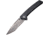 CIVIVI Keen Nadder Linerlock Folding Knife, Black, Black textured G10 handle, C2021A