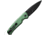 Civivi Knife Altus 2.97'' Green /blk Stonewash Button Lock