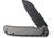 CIVIVI Chevalier Folding Knife, 3.4in, Carbon Steel, Sheepsfoot Blade, Aluminum Gray Handle, C20022B3
