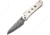 CIVIVI Knife Vision Fg 3" Ivory Damascus Blade Clam Pack, C22036DS1CP