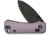 Civivi Knives Baby Banter 2 2.34: Folding Drop Point Plain Black Stonewashed Nitro-V Steel Blade, Purple Textured Aluminum Handle,C23074-2