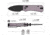 Civivi Knives Baby Banter 2 2.34: Folding Drop Point Plain Black Stonewashed Nitro-V Steel Blade, Purple Textured Aluminum Handle,C23074-2